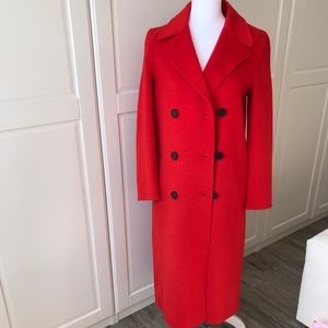 Zara red handmade wool coat!